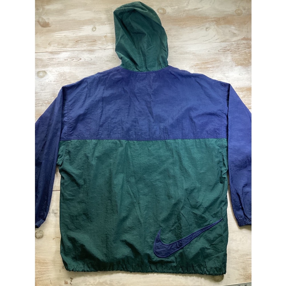 Vintage Nike Colorblock Hooded Windbreaker Jacket Men's Size XL Pullover 90's